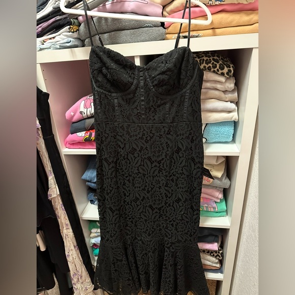 Lulus Found Your Love Black Lace Sleeveless Trumpet Midi Dress - Picture 2 of 2